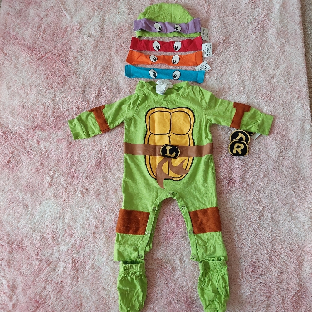 Ninja Turtle Baby Costume Size 6-12 Months